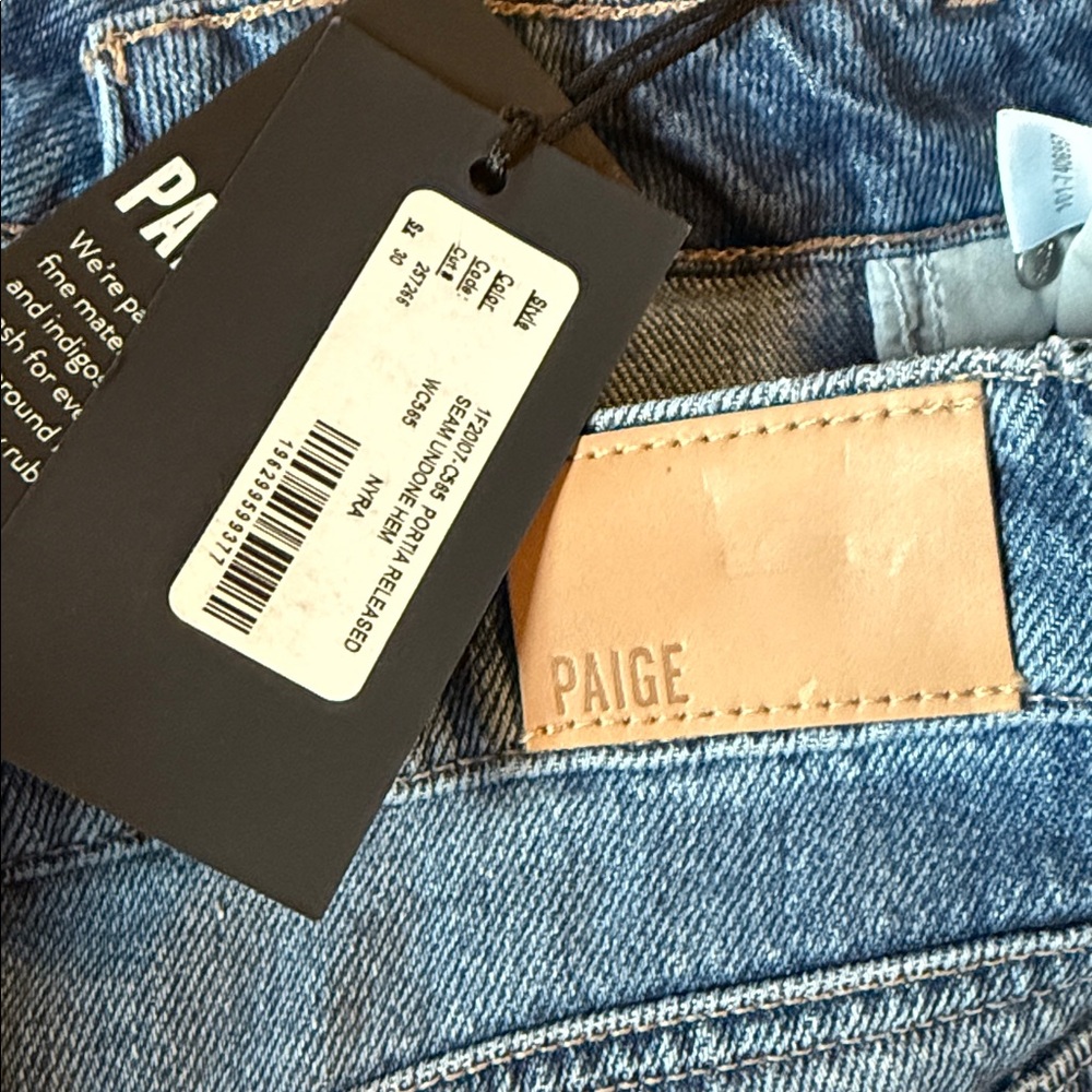 Paige Portia Wide Leg Released Hem Jeans - Picture 8 of 10